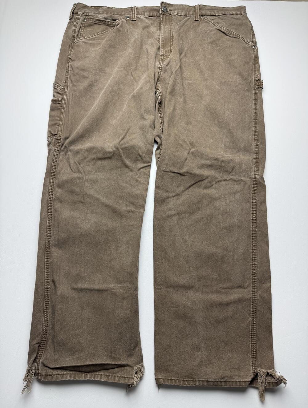C.E. Schmidt Workwear Pants Mens 44x32 Brown Carpenter Canvas Workwear Read